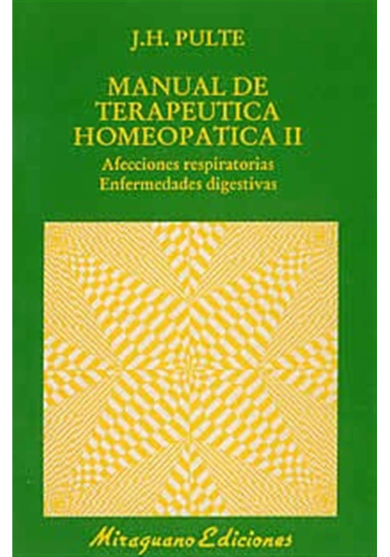 Manual de terapeutica homeopática II