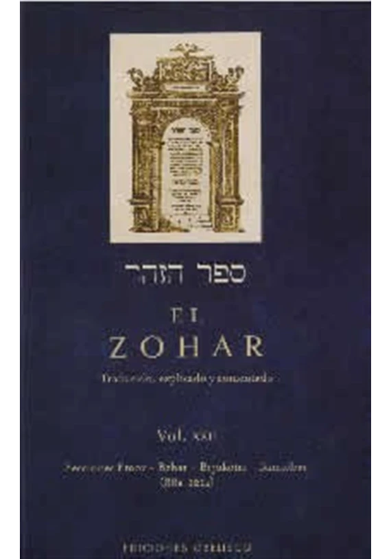 Libro. El Zohar- Vol. XXII- Secciones Emor- Behar- Bejukotai- Bamidbar (88a-121a). Obelisco. Librería Iniciatica