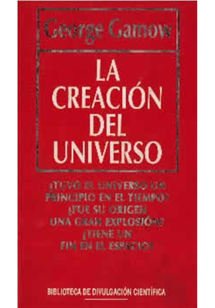 Libro. La Creación del Universo.George Gamow. RBA. Librería iniciatica