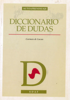 libro. Diccionario de dudas. Carmen Lucas. Edaf.