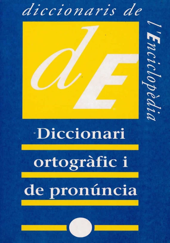 LLibre. Diccionari ortogràfic i de pronúncia. Jordi Burguera. enciclopedia catalana. Librería Iniciatica