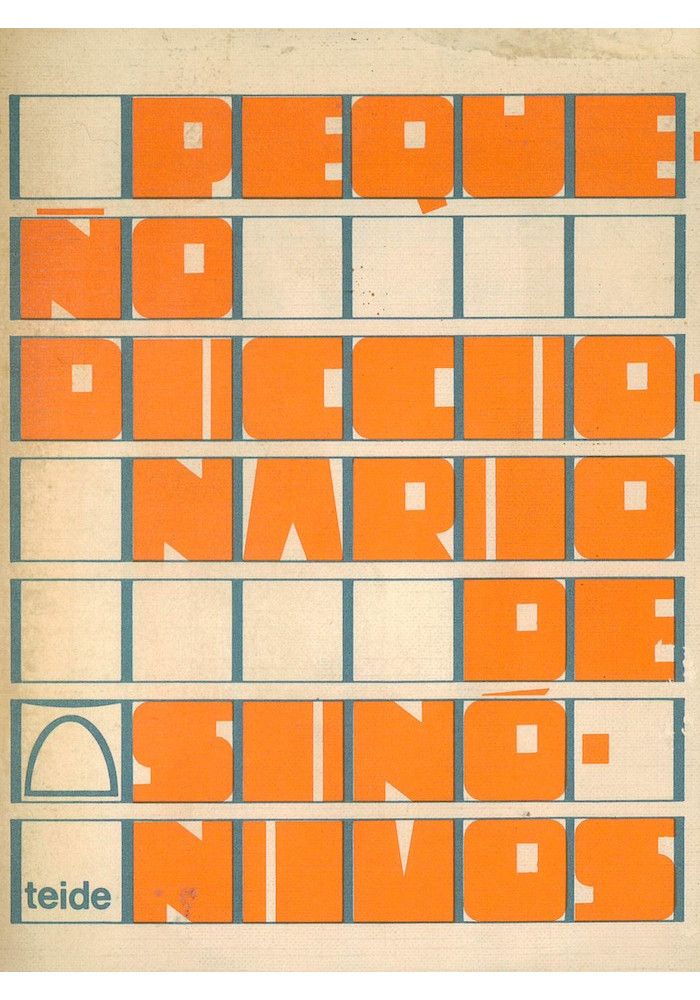Libro.Pequeño diccionario de sinónimos, ideas afines y contrarios. Teide. VV.AA. Librería Iniciatica