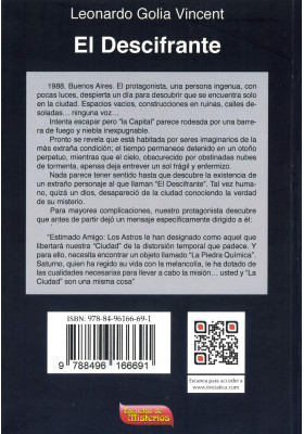 Libro. El Descifrante. Leonardo Golia Vincent. Escuelas de Misterios. Librería Iniciatica