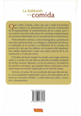 Libro: La Kabbalah de la Comida. Nilton Bonder. Escuelas de Misterios. Librería Iniciática.