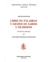 Libro. El libro de las palabras y dichos de sabios y filósofos. Jafuda Bonsenyor. Riopiedra. Librería Iniciatica