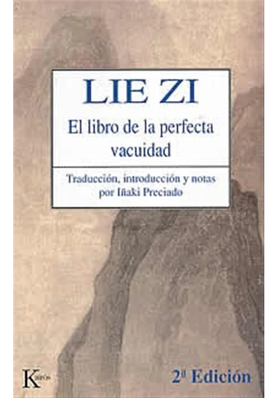 Libro. Lie Zi. El libro de la perfecta vacuidad. Kairos. Librería iniciatica
